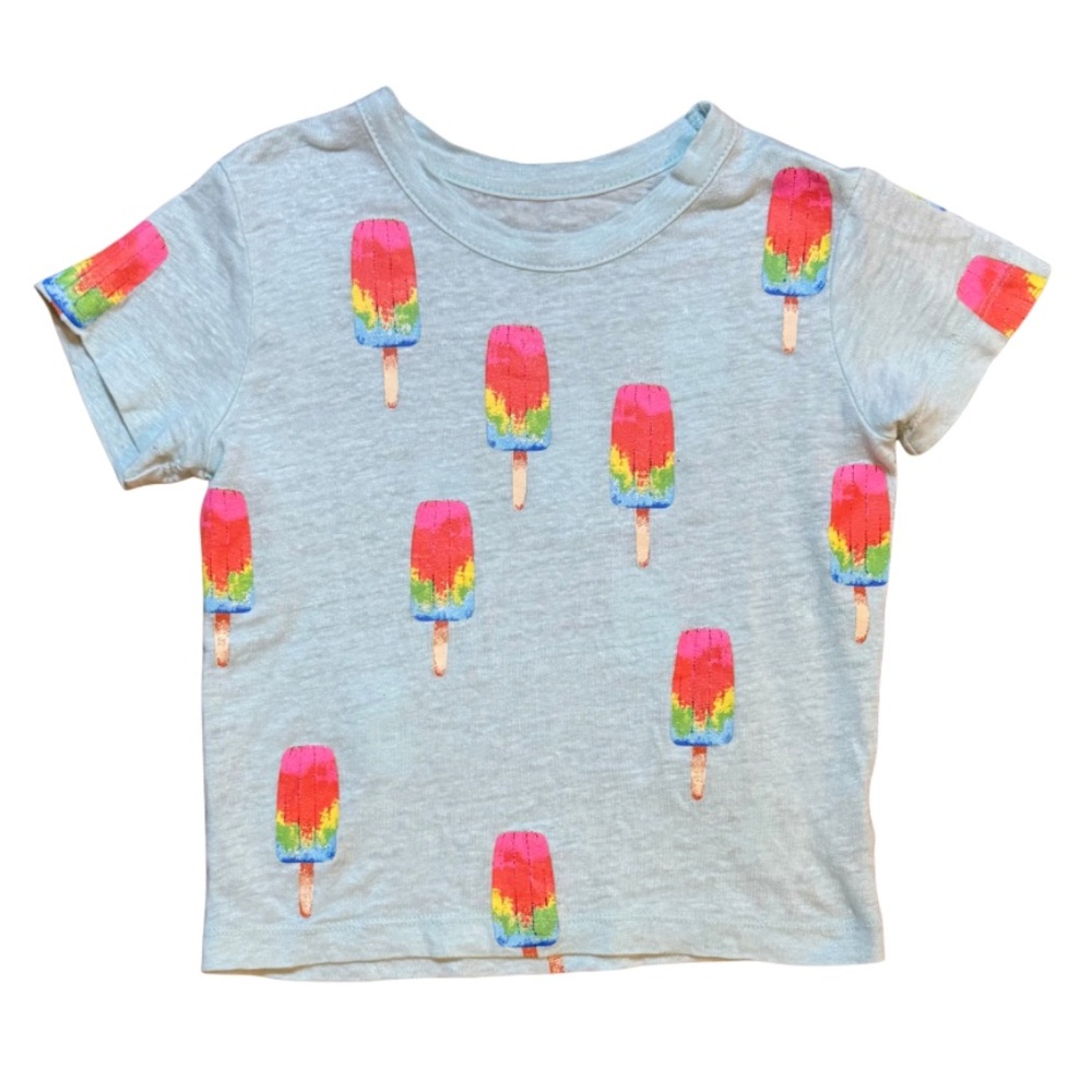 Chaser girls blue ice pop t-shirt in size 6 in like new condition